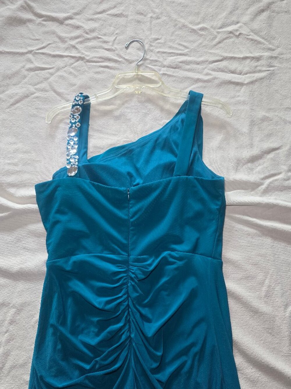Blue Green Cocktail Dress - Picture 4 of 5